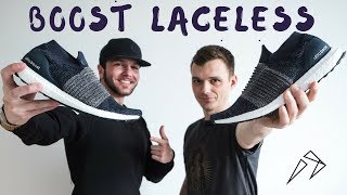 Распаковка и обзор Adidas Ultra BOOST LACELESS [upl. by Dnaltruoc]