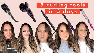 Testing 5 of the Best New Hair Curlers In 5 Days  ghd Amika Glamoriser VO5 Babyliss [upl. by Trude550]