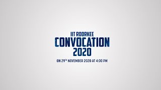 IIT ROORKEE CONVOCATION 2020  PROMO [upl. by Katalin]