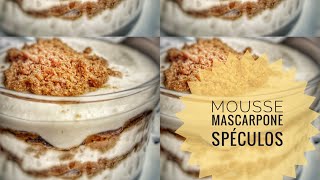 🍎❤️ VERRINES MOUSSE MASCARPONESPÉCULOS FACILE PRÊT EN 10 MINUTES [upl. by Sumahs]