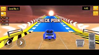 Mega Ramp Sports Car Stunts 3D Game  Android Gameplay [upl. by Ttik]