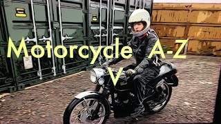 Classic Motorcycle A Z the letter V [upl. by Anton]