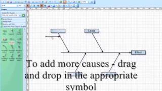 Example cause and effect diagram using visio [upl. by Ahsyas983]