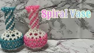 3D Beaded Spiral Vase by Bead Rose Sons [upl. by Aliac820]