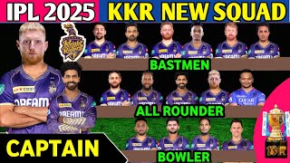 IPL 2025  KKR New Squad 2025  Kolkata Knight Riders Full Players List  KKR Squad 2025  KKR 2025 [upl. by Llessur]