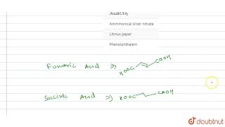 Fumaric acid may be distinguished from Succinic acid by [upl. by Aicile941]