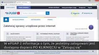 3 Wylogowanie z ePUAP 2 po rejestracji lub po podpisaniu dokumentów w LSI2014 film instruktażowy [upl. by Ecinereb]