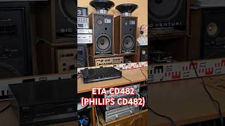 1990s Vintage CD Player PHILIPS CD482  ETA 2474 Sound Test [upl. by Hasile]