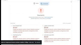Resolvido  Resolved error Lighthouse returned error NOFCP  WordPress [upl. by Klayman]