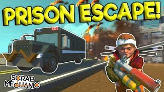 PRISON ESCAPE HIDE amp SEEK  Scrap Mechanic Multiplayer Gameplay  Cops VS Robbers Jailbreak [upl. by Ttocserp572]