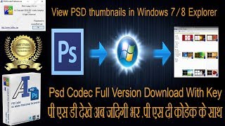 Psd Codec Download And Install Full Version With Key amp View A PSD File As A Thumbnail [upl. by Notlrahc841]