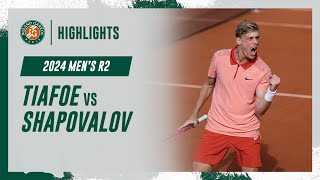 Tiafoe vs Shapovalov Round 2 Highlights  RolandGarros 2024 [upl. by Brainard]