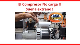 El Compresor No carga y suena extraño El motor del compresor enciende pero No carga [upl. by Nahtanaj]