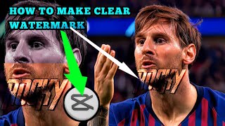 How to get clear watermark capcut  Capcutvideo editing  Transparent Watermark tutorial CapCut [upl. by Edee540]