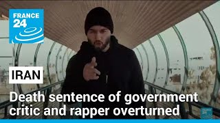 Iran overturns rapper Toomaj Salehis death sentence • FRANCE 24 English [upl. by Pardew]