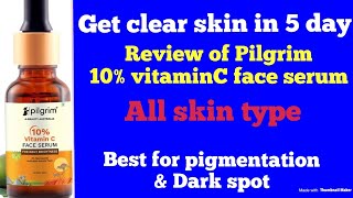 Honest Review of pilgrim 10vitamin C serum with Niacinamide amp Kakadu plum vitamincserum pilgrim [upl. by Aciram]