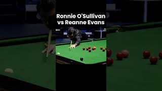 Ronnie OSullivan vs Reanne Evans snooker snookermoments [upl. by Evatsug]