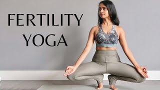 Fertility Yoga for Egg Quality  Gentle yoga flow for conceiving [upl. by Yenaj]