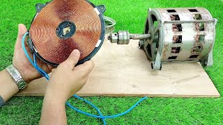 Scientific experiment to generate 220 volt electricity Free energy generator 2024 [upl. by Beverlee675]