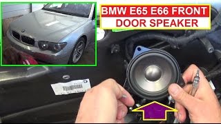 BMW E65 E66 Front Door Audio Speaker Removal and Replacement 735i 745i 750i 760i 730d 740d 745li [upl. by Grady]