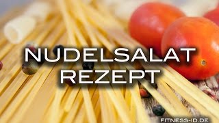 NUDELSALAT REZEPT  SCHNELL LECKER VEGAN [upl. by Sibyls]