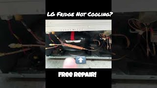 LG Fridge Not Cooling  Compressor Rescue [upl. by Lunseth]