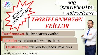 TÆSRÄ°FLÆNMÆYÆN FEÄ°LLÆR XÃœSUSÄ° mÉ™qamlar miq abituriyent azdili [upl. by Ahrens]