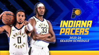 Indiana Pacers Announce 202324 Season Schedule [upl. by Riha]