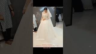 Christian wedding gowns in Hyderabad Vijayawada Rajahmundry Visakhapatnam alekhyasbridal [upl. by Iorio]