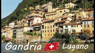 The Fishing Village of GANDRIA in Lake Lugano Switzerland [upl. by Yelir426]