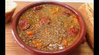 LENTEJAS CON CHORIZO COCINA DE LA ABUELA [upl. by Adnik886]