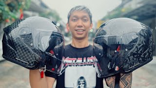 2 Helm Lokal GHOIB yg Semakin GHOIB  Unboxing Mini Review NJS Kairoz Carbon Series [upl. by Zorina]