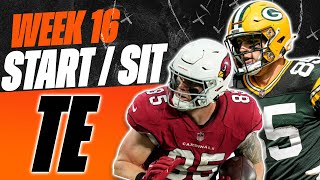 2023 Fantasy Football  MUST Start or Sit Week 16 Tight Ends  Every Match Up [upl. by Whetstone]