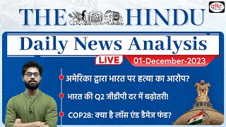 01 December 2023  The Hindu Newspaper Analysis  Drishti IAS [upl. by Annahaj218]