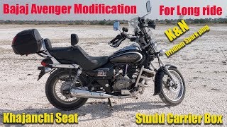 STV  Bajaj Avenger Modification for long tour [upl. by Notgnilliw791]