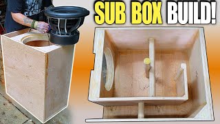 Building a Ported Subwoofer Box for DEEP BASS How To Design amp Build LOW TUNED Slot Port Enclosure [upl. by Enajyram548]