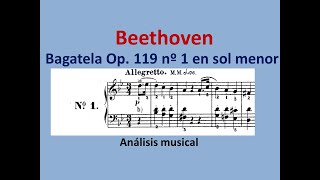 Beethoven Bagatela Op 119 nº 1 Análisis musical [upl. by Clements558]