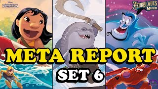 Die BESTEN Decks aus den ersten SET 6 Turnieren  Disney Lorcana META REPORTTOP DECKS [upl. by Docilla]