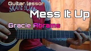 Gracie Abrams  Mess It Up Guitar Tutorial Lesson ChordsHow to play [upl. by Margeaux]