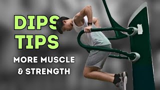 Build More Muscle With Dips 5 Effective Form Tips [upl. by Gilliam776]