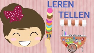 ☆LEREN TELLEN☆ IJSJES ☆ IJSBOLLETJES ☆ KLEUREN ☆ KINDEREN ☆ LIEDJE☆ NEDERLANDS [upl. by Ataynik]