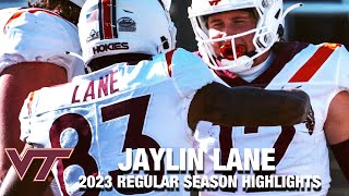 Jaylin Lane 2023 Regular Season Highlights  Virginia Tech WR [upl. by Anma736]