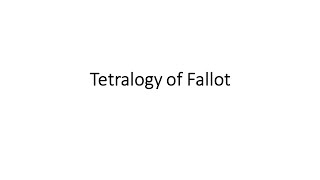 Tetralogy of Fallot [upl. by Mastat985]