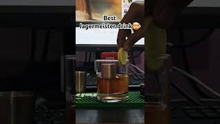 Best and Simple Jagermeister drink🥃🫗 trendingshorts cocktail drinkstatussharab drink [upl. by Annaiv]