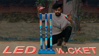 How To Make Led Cricket Stumps At Home  DIY LED STUMPS amp BAILS [upl. by Atiuqel]