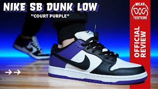 Nike SB Dunk Low Court Purple 2024 [upl. by Ahsinyt289]