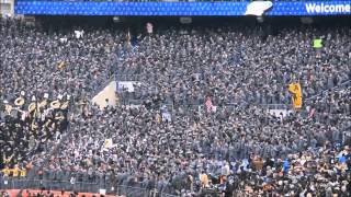 ArmyNavy game 121314 cadets jumping to Tsunami [upl. by Eillit970]