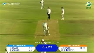 South Africa A vs West Indies A  1st Four Day Match  Day 2 [upl. by Sofie831]