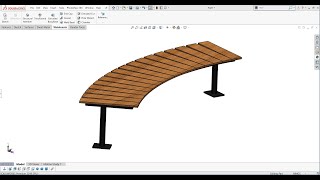 Solidworks weldments  design a Bench [upl. by Winthorpe]