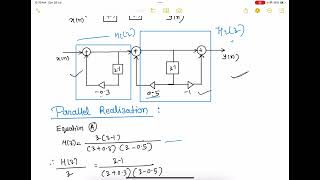 IIR FILTER REALIZATION IN CASCADE AND PARALLEL FORM 28 July 2024 [upl. by Aihtebat]